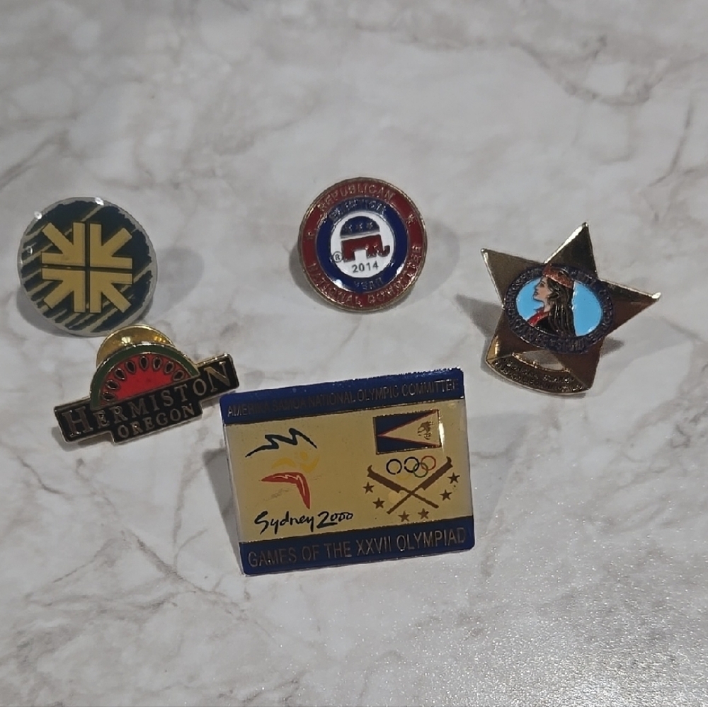 Olympic and Commemorative Pin Set